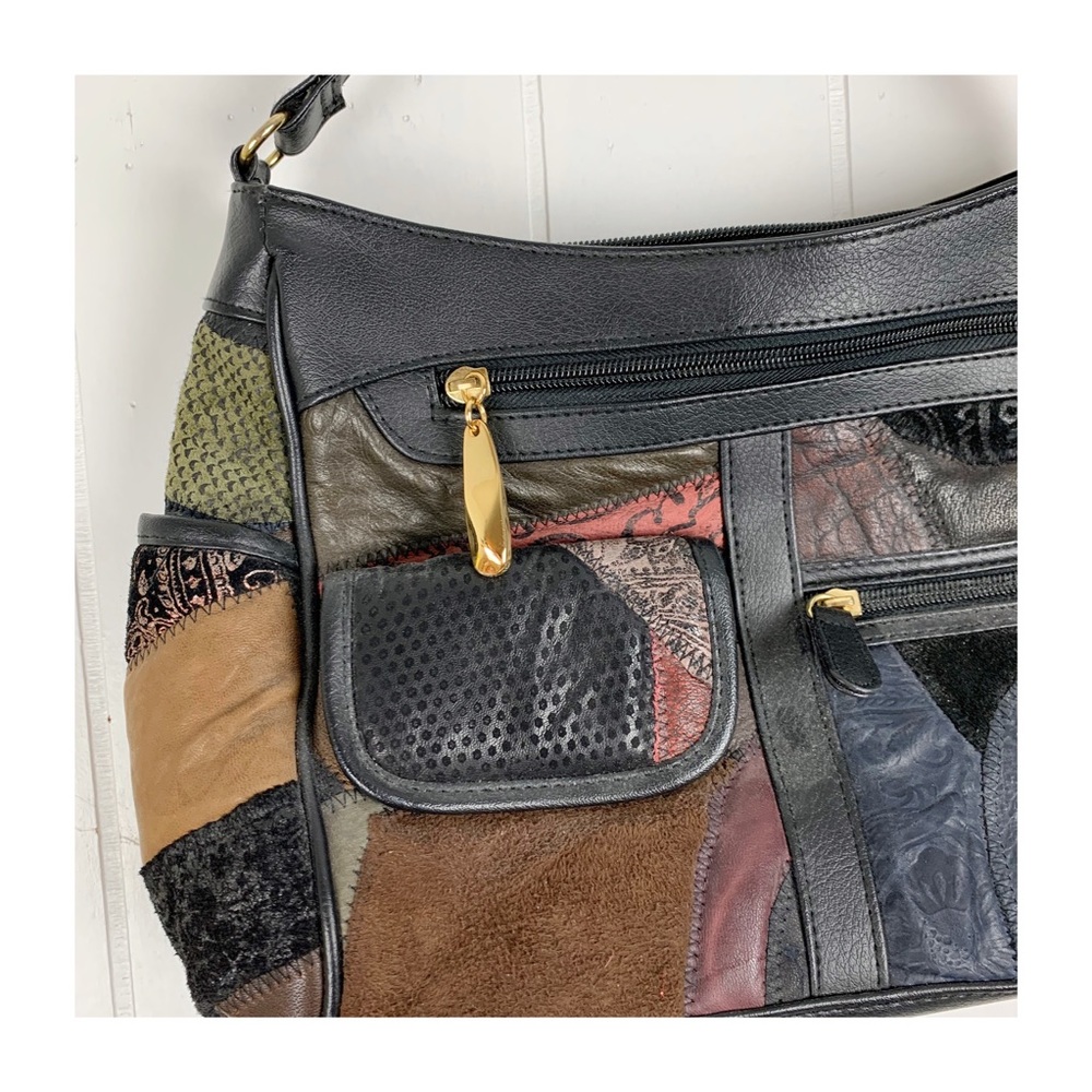 Vintage patchwork handbag - Picture 3 of 5